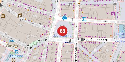 Carte de Fontaine des Jacobins