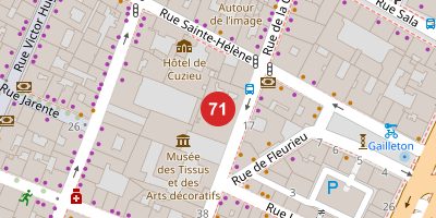 Carte de Hôtel de Lacroix-Laval