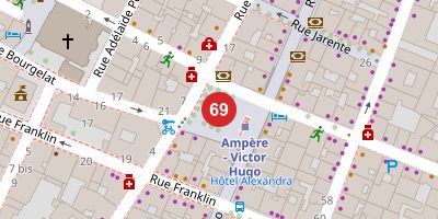 Carte de Monument à Ampère