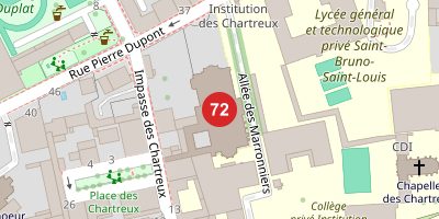 Carte de Église Saint-Bruno