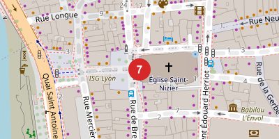 Carte de Église Saint-Nizier