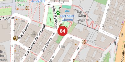 Carte de Fort Saint-Laurent