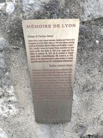 (2026) Photo de la plaque « Mémoire de Lyon ».