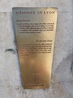(2026) Photo de la plaque « Mémoire de Lyon ».