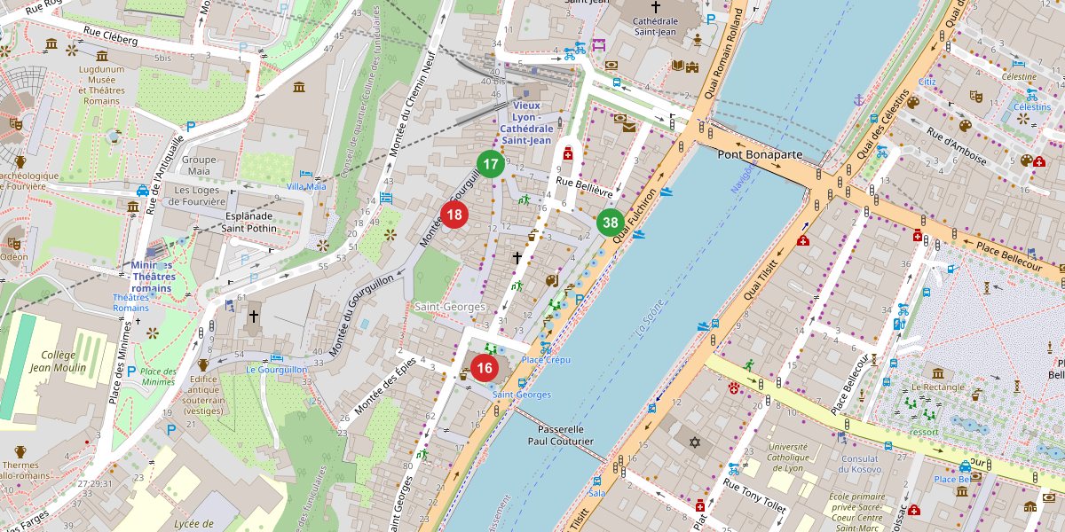 Carte du quartier Saint-Georges