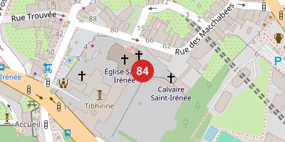 Carte de Église Saint-Irénée