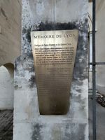 (2026) Photo de la plaque « Mémoire de Lyon ».