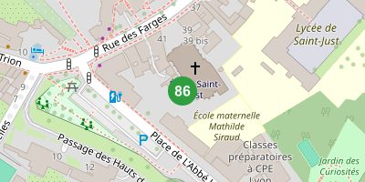 Carte de Église Saint-Just