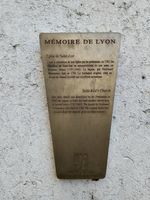 (2026) Photo de la plaque « Mémoire de Lyon ».
