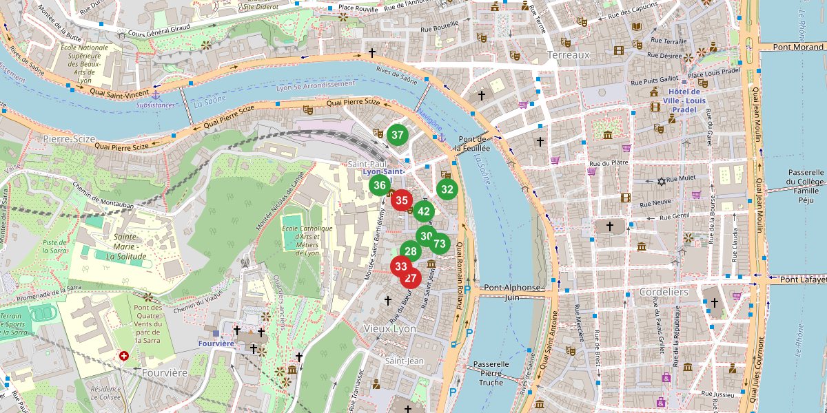 Carte du quartier Saint-Paul