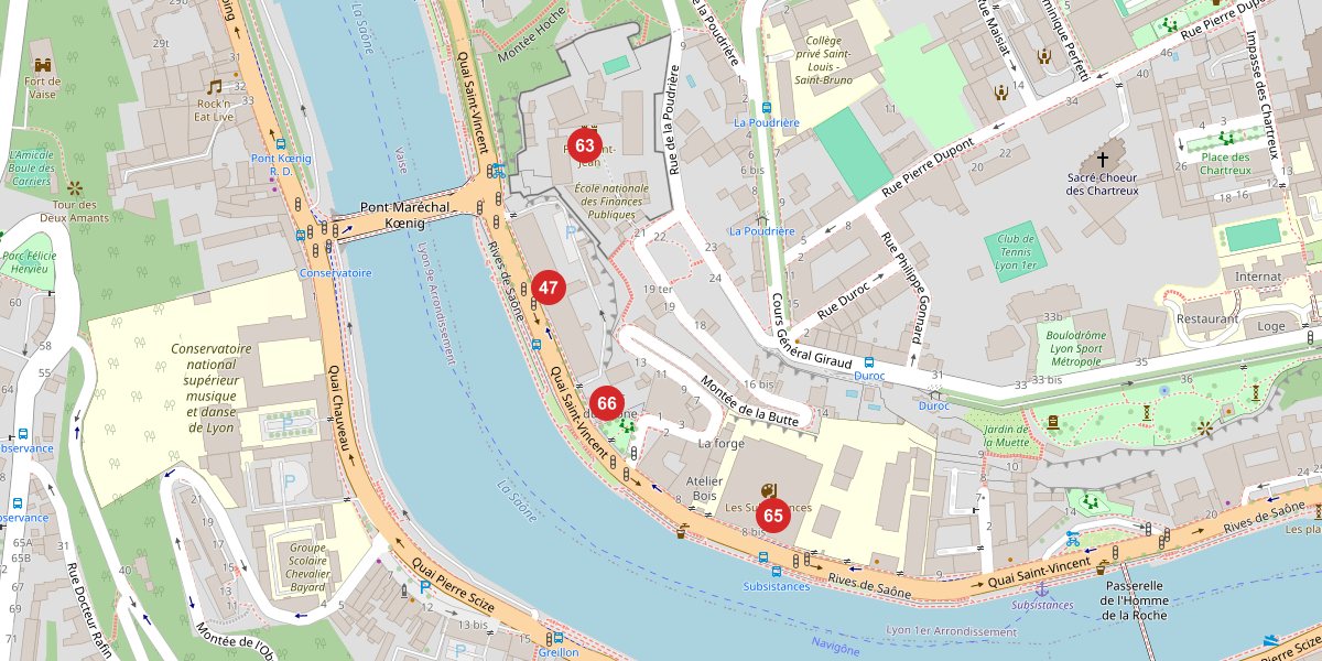 Carte du quartier Saint-Vincent