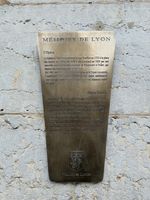 (2026) Photo de la plaque « Mémoire de Lyon ».