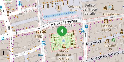 Carte de Palais Saint-Pierre